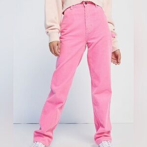 PACSUN 90’s Boyfriend Carpenter Pink Corduroys size 28
